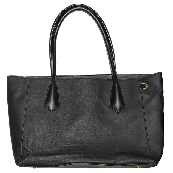 Dagne Dover Legend Signature Tote 15" Laptop Shoulder Bag Canvas Onyx Black - Picture 1 of 16